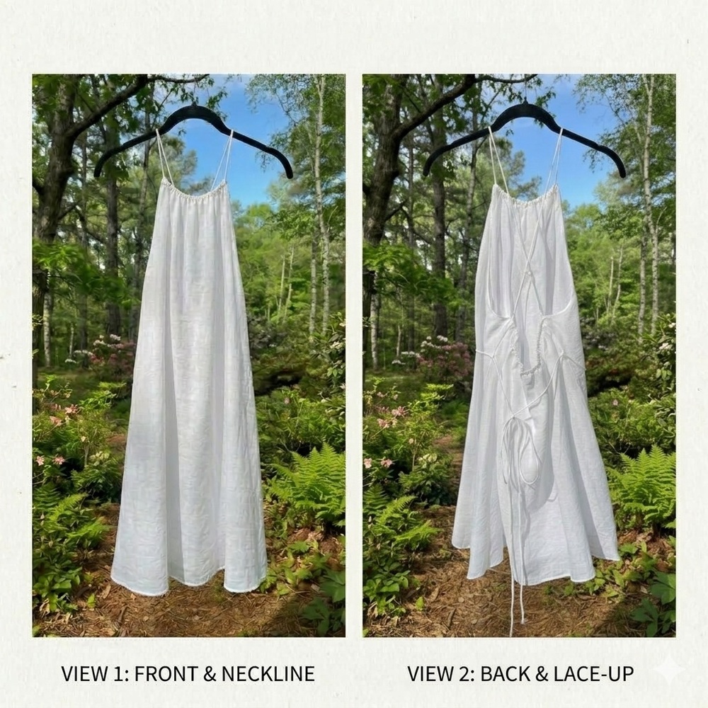Banana Republic White Bare Shirt Tunic Sundress Sz S